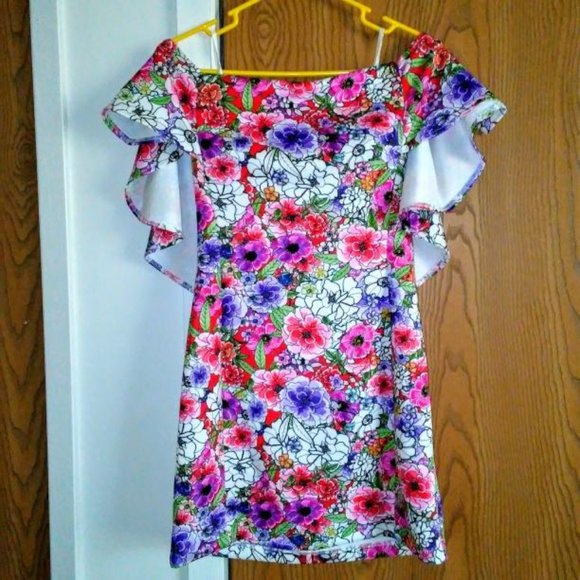 Alexia Admor Print Off the Shoulder Floral Sheath Dress - Picture 5 of 7